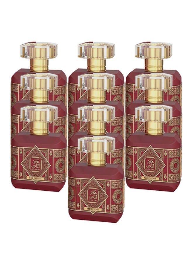 Al Fares 10 Pieces Oud Al Fares Red Intense Perfume For Women 100ml EDP - Image 1