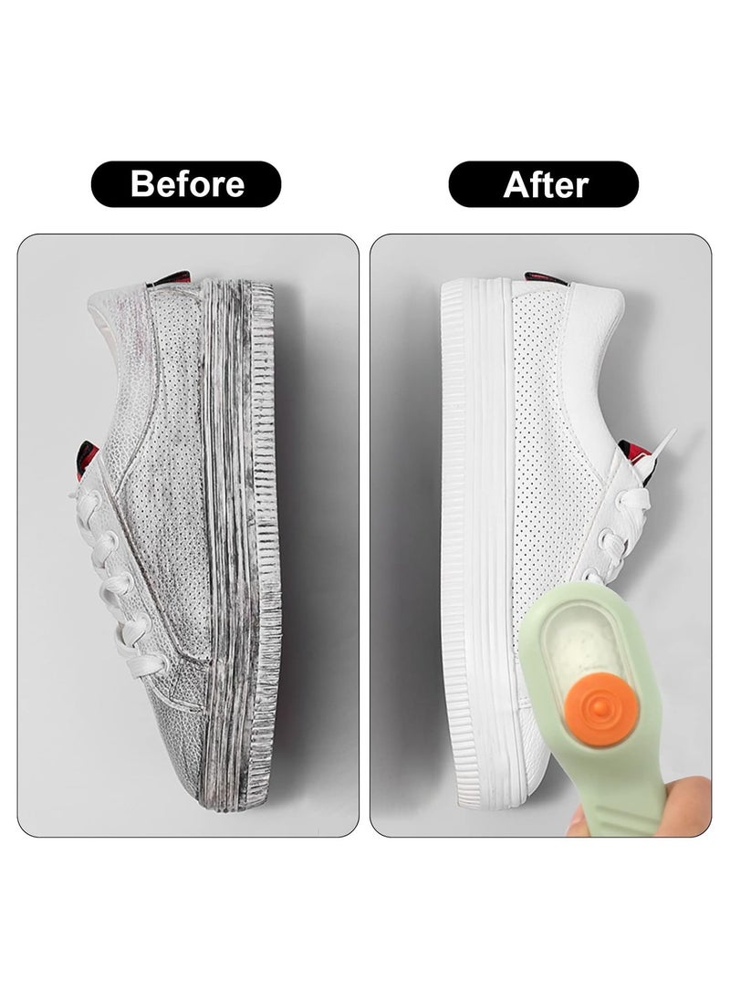 Generic 2pcs Automatic Liquid Brush Soft Bristles Shoe Brush Press Type Automatic Liquid Adding Brush Long Handle Soft Fur Cleaning Brush Multifunctional Liquid Shoe Brush for Family Boots Shoes clothes  - Image 4