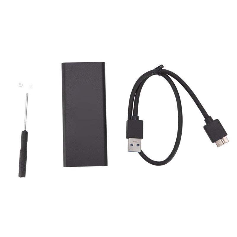 علبة محول M.2 SSD مقاس 30×50 مم معدل نقل 6 جيجابت/ثانية USB3.0 غلاف خارجي - تصميم نحيف من سبائك الألومنيوم للحواسيب المحمولة والمكتبية - Image 2