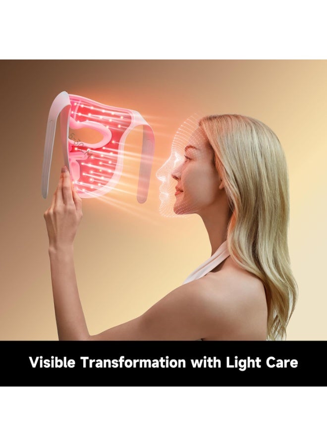 Dreame Chrona LED Light Therapy Mask, 4+1 Photon Anti-Aging Skincare Mask with 280 Medical LEDs, Wireless & Foldable 3D Silicone Face Mask for Wrinkles, Firming, Brightening & Acne Spot Reduction - Image 4