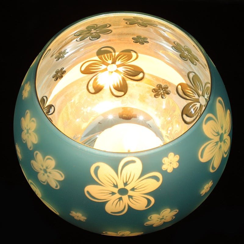 1 Pc Flower Pattern Candle Holder Fashion Glass Candlestick Tealight Holder Romantic Dinners Ornaments - Image 5