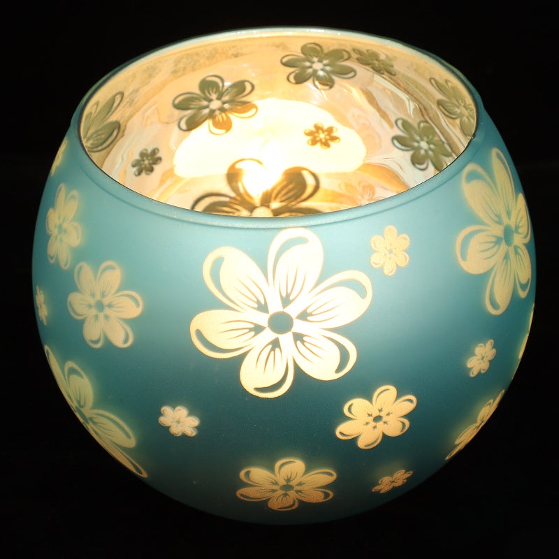 1 Pc Flower Pattern Candle Holder Fashion Glass Candlestick Tealight Holder Romantic Dinners Ornaments - Image 3