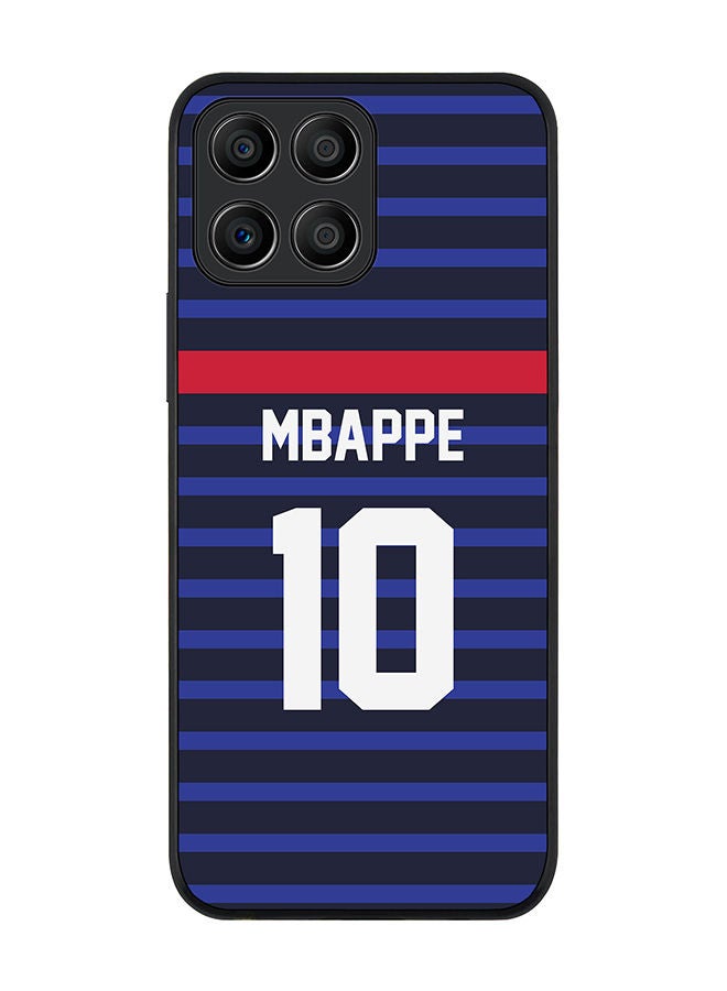 Stylizedd Rugged Black edge case for Honor X8 5G Slim fit Soft Case Flexible Rubber Edges Anti Drop TPU Gel Thin Cover - Football Team - France Player Name - Mbappe - Image 1