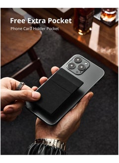 RATSAW Credit Card Holder, Rigid Aluminium Pop Up Card Holder with Banknote Pocket, Automatic Metal Wallet with RFID Blocking for Men or Women  - Image 5