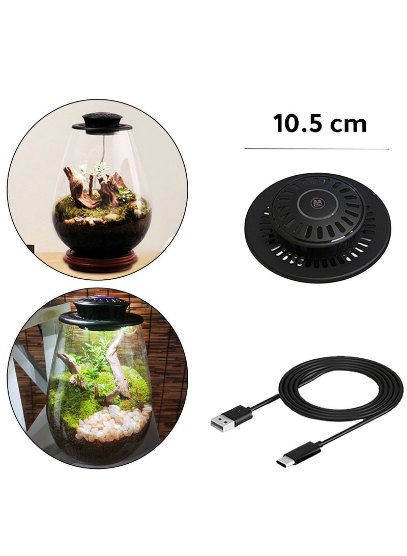 غطاء بقطر 105مم مع انارة و مؤقت خاصة باحواض الاسماك و التيراريوم - Image 1