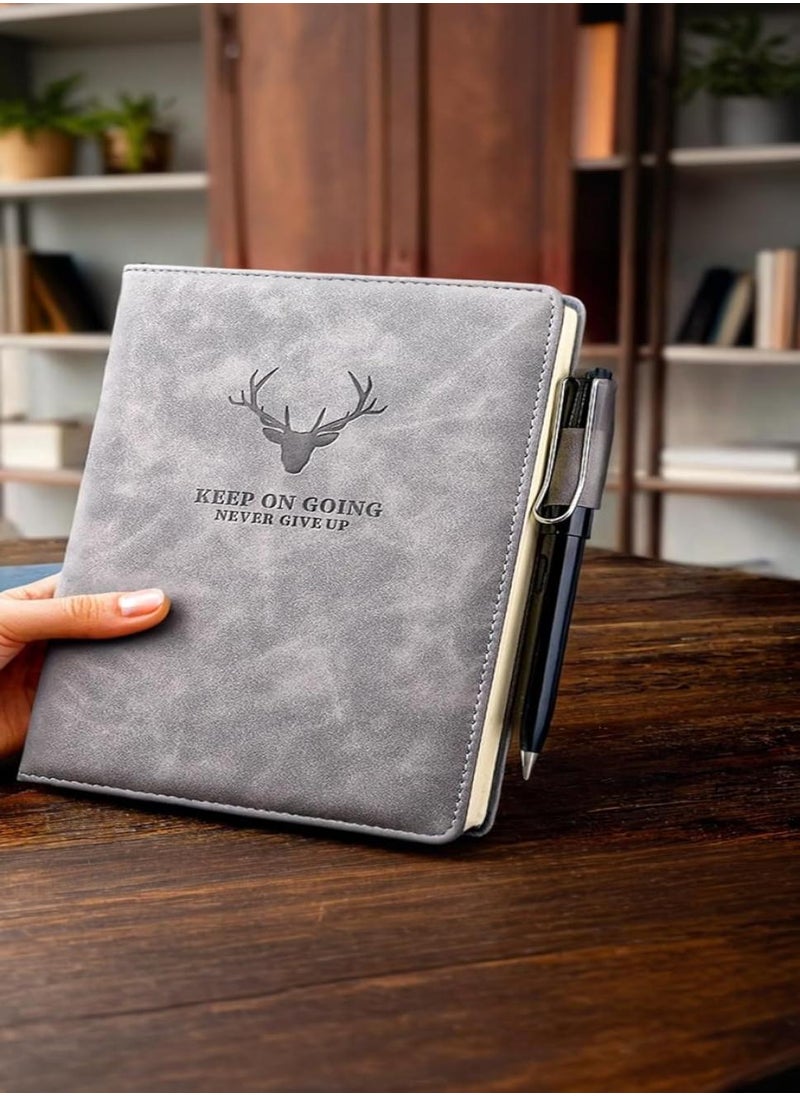 PAPERSAY Hardcover Executive Notebook - A5 Ruled Journal with Premium Thick Paper, 360 Pages, College Lined, Perfect for Office, Home, School, and Business Writing & Note Taking.（Grey ）  - Image 1