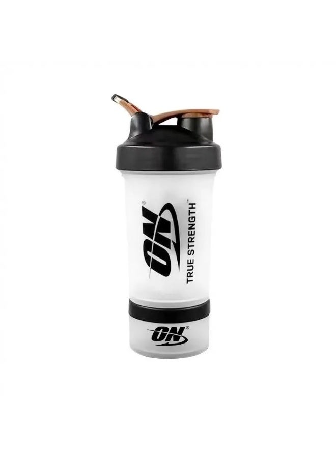 Optimum Nutrition fitness shaker with 2-layer design - Image 1