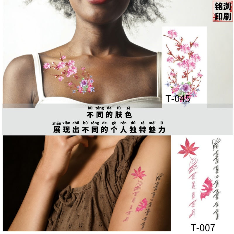 ins Hyuna Korean cartoon children's small fresh tattoo stickers wholesale glitter letters luminous wall stickers English - Image 4