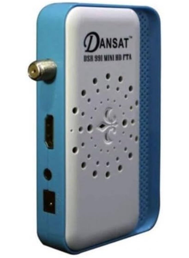 Generic - Dansat Mini Satellite Full HD Receiver 1080p Multi-Language OSD, USB Software Upgrade, and Dual Display Supports Automatic PAL/NTSC, 5000 TV Channels (991-Mini HD) - Image 1