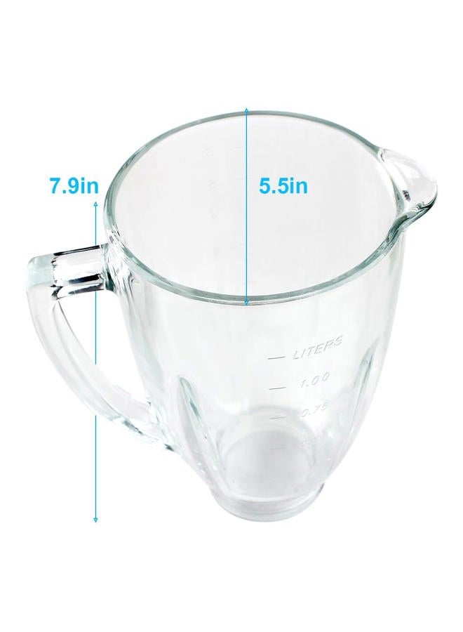 LMEI Replacement parts 6-Cup Glass Jar With Lid, Compatible with Oster Blenders - Image 4