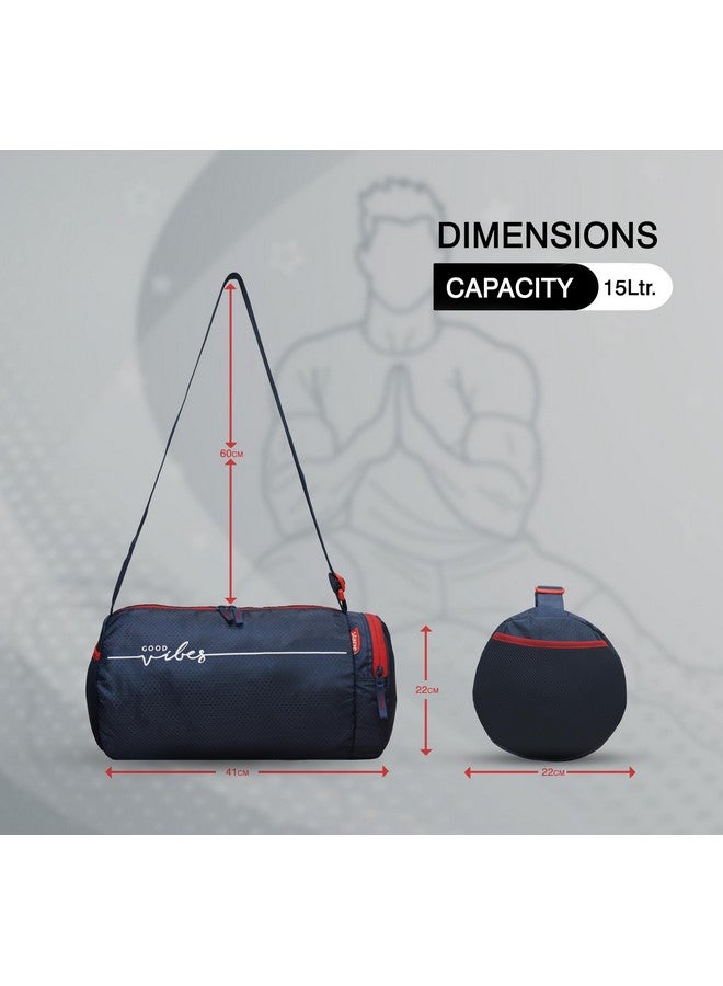 SFANE حقائب جيم سفاني للرجال حقائب رياضية للنساء حقائب دفل غير محددة للجيم للسفر والحمل حقائب دفل قابلة للتعديل - زرقاء - Image 3