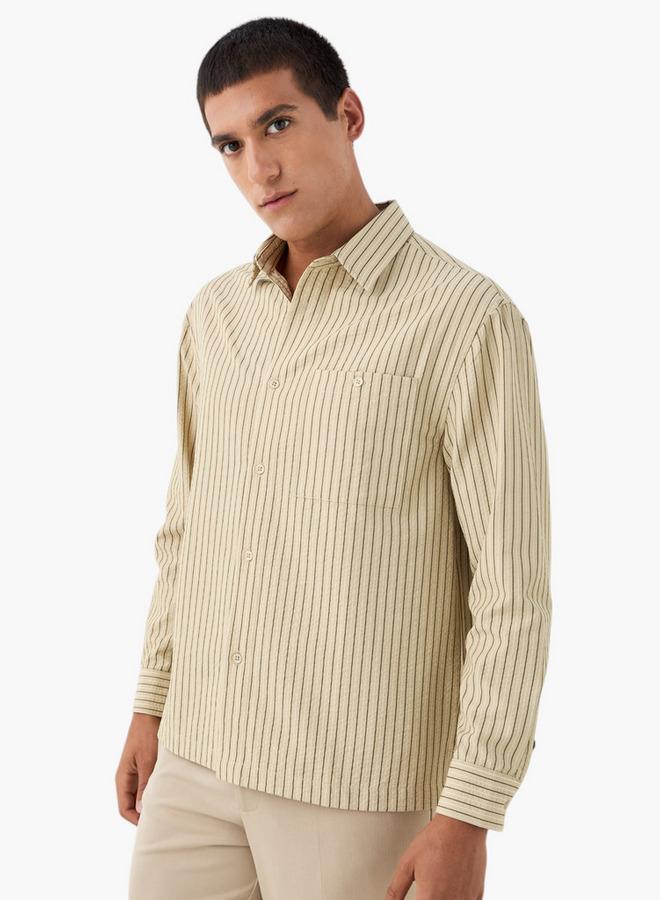 ايكونيك شيكت مخطط أيقوني بجيوب - Image 1