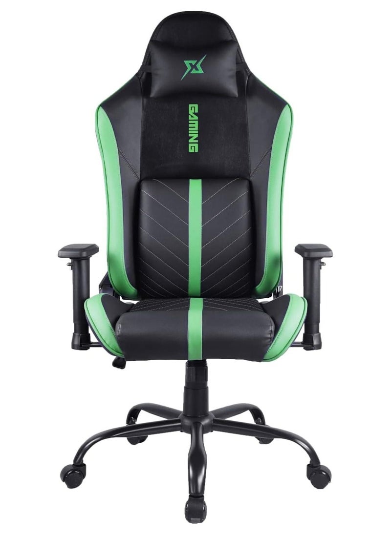 Cool Baby - Gaming Chair Ergonomic Office Chair,180° Recliner System,2D Adjustable Arm-Rest With Three-gear Backrest Adjustment Green - Image 1