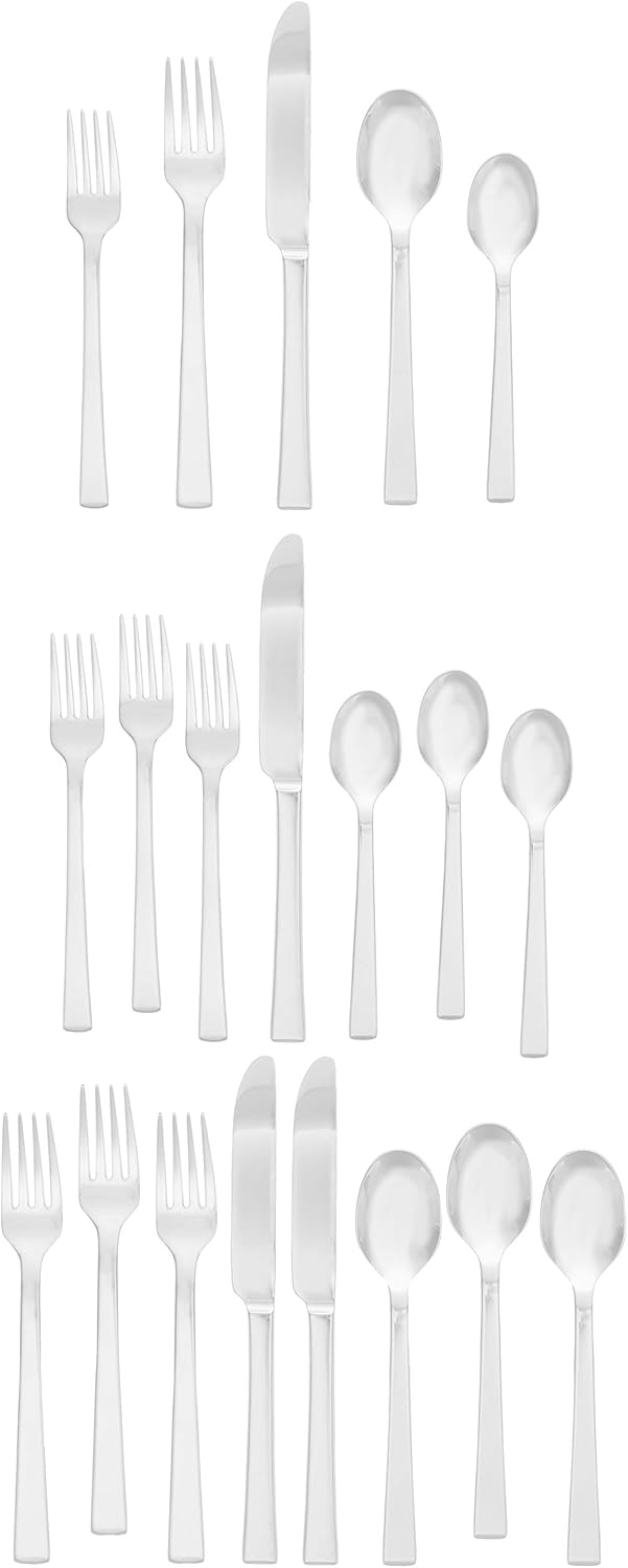Mikasa York 20Piece 1810 Stainless Steel Flatware Set Service For 4 - Image 2