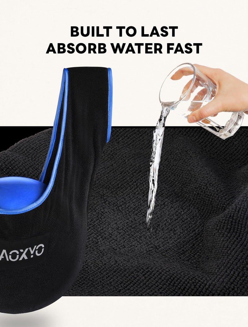 FEAOXYO Bowling Ball Polisher Bag, Thickened Microfiber Bowling Seesaw Towel for Bowlers, Large Washable Ball Cleaner Bag, Bowling Shammy Seesaw - Image 4