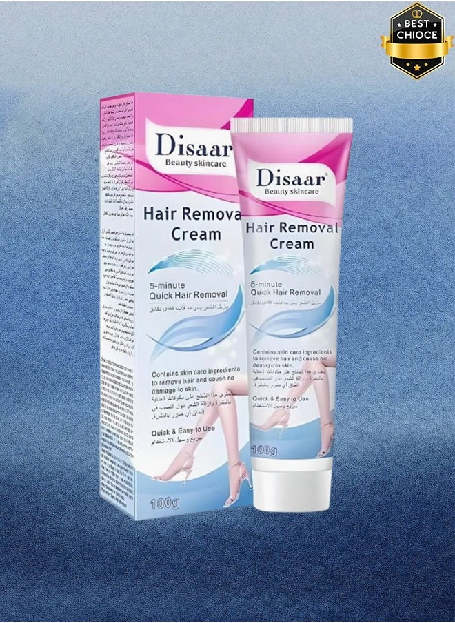 Disaar - 8 Pieces Skin Care 5 Minutes Super Fast Hair Removal Cream 100 Grams - Image 1