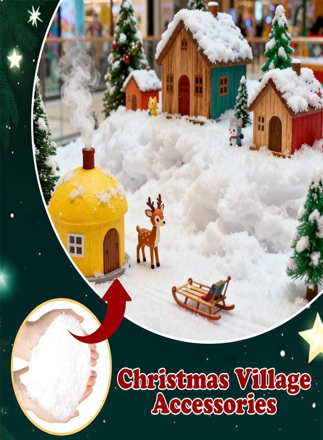 وورم تري زينة ثلج صناعي من وورم تري، ثلج صناعي لتزيين عيد الميلاد، ثلاثة أنماط من الثلج المتلألئ، مسحوق ثلج صناعي بلاستيكي لحشو الهدايا، زينة حفلات عيد الميلاد وعطلات الشتاء (200 غرام) - Image 5