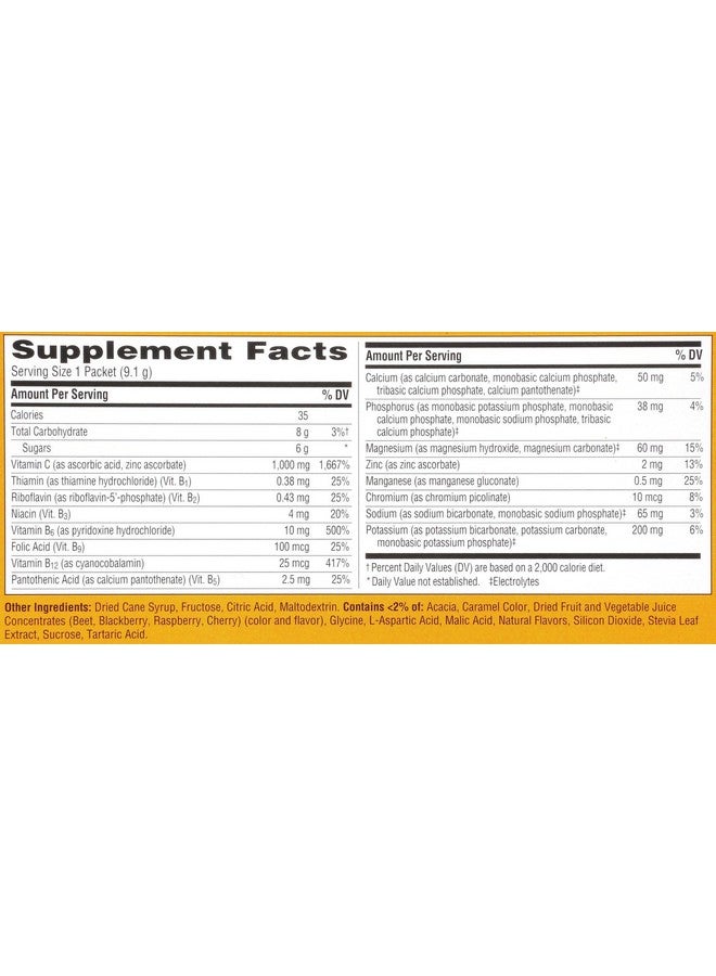 Emergen-C, Raspberry, 30 Count 1000mg - Pack of 3 - Image 4