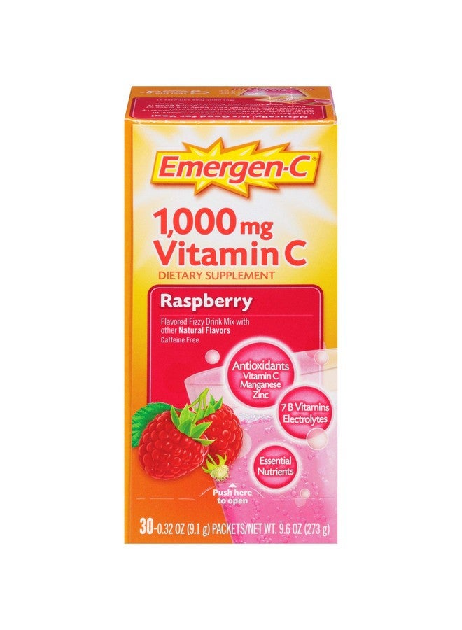 Emergen-C, Raspberry, 30 Count 1000mg - Pack of 3 - Image 2