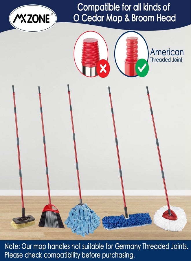 MXZONE Spin Mop Handle Replacement Compatible with O Cedar Spin Mop and Bucket, 4-Section 29" to 56" Rotatable Mop Replace Handle, Mop Stick for Floor Cleaning (Mop Head & Base not Include) - Image 3