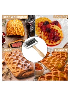 Stainless Steel Lattice Dough Roller Cutter, Pizza Dough Roller Cutter with Wood Handle, Cookie Pie Pizza Bread Pastry Crust Roller Cutter, Time-Saver Pastry Tool - pzsku/Z54E294A2D4C9B71E437EZ/45/_/1719341374/366ec01b-1d41-4a67-a1bb-acd2d7b8538d