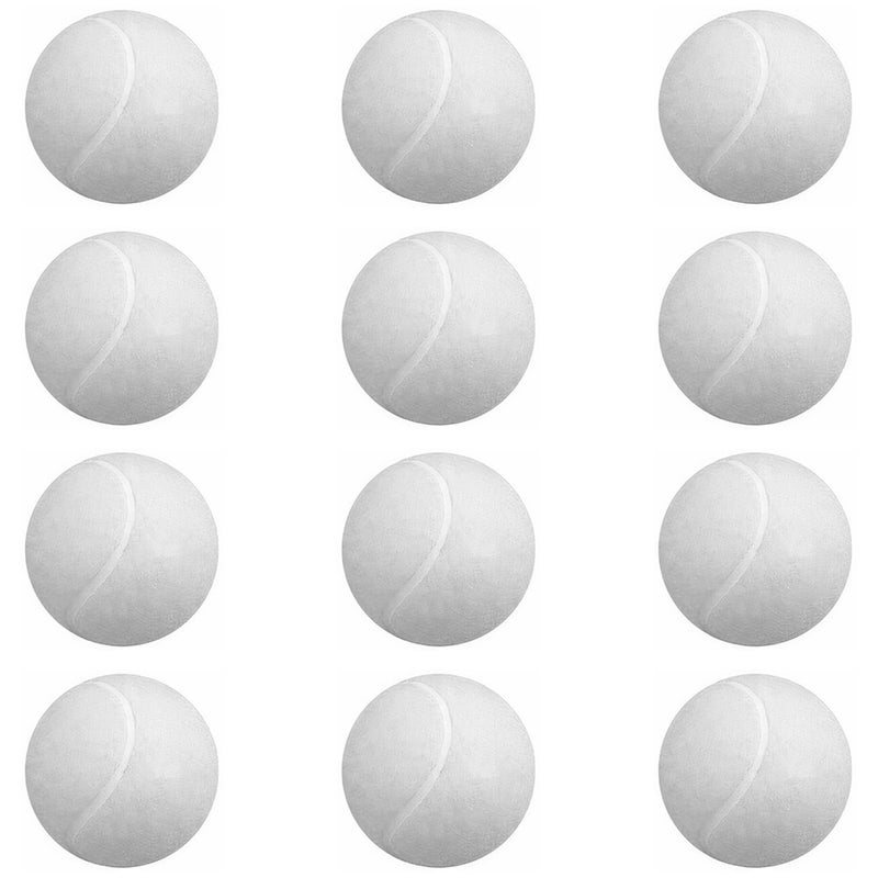 AMIFIT Light Weight Tennis Ball | Perfect for Recreational Sports, Cricket and Kids, Pack of 12 (White) - Image 1