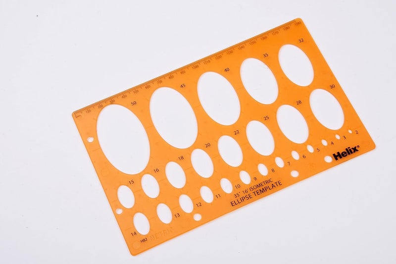Helix Ellipse Stencil Template, Ellipse Shape Stencil, H82010 - Image 3