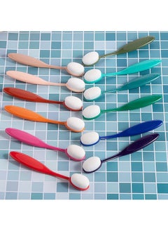 Yoseng 12 Pack Colored Ink Blending Brushesink Blending Tool For Card Makingcraft Broad Application Assortment Paper Crafter Color Code Handle (Brush Head Size 0.85 Inches)  - Image 5