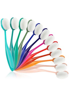 Yoseng 12 Pack Colored Ink Blending Brushesink Blending Tool For Card Makingcraft Broad Application Assortment Paper Crafter Color Code Handle (Brush Head Size 0.85 Inches)  - Image 1