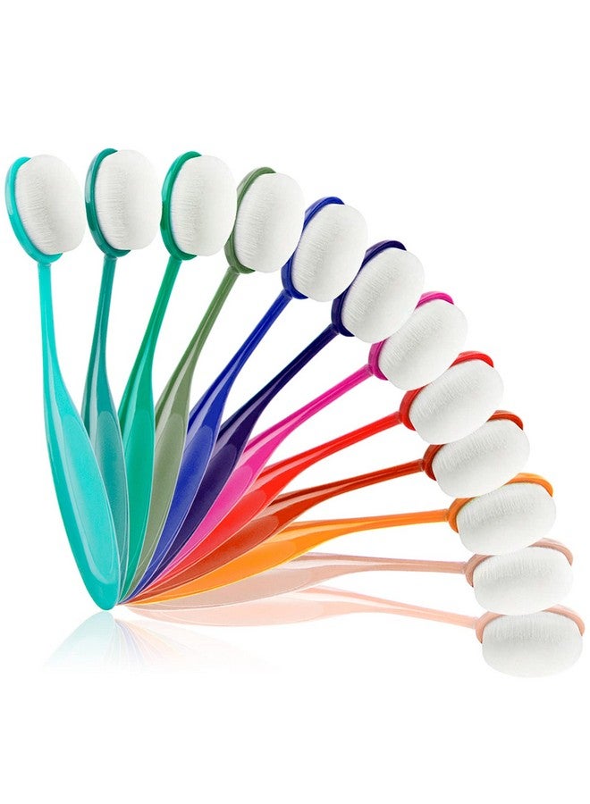 يوسينج 12 عبوة من أداة مزج الحبر الملون لمزج الفرشاة لصنع البطاقات، مجموعة متنوعة من التطبيقات الورقية، مقبض رمز الألوان (حجم رأس الفرشاة 0.85 بوصة) - Image 1