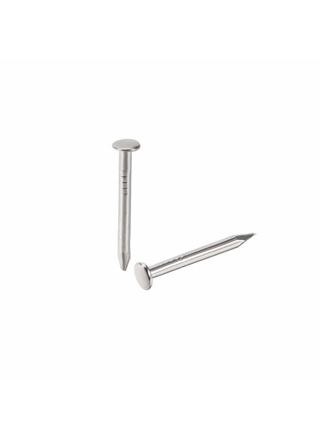 uxcell مسامير صغيرة مصنوعة من الصلب الكربوني 1.2X10mm (DXL) لملحقات صناديق الخشب الزخرفية لون فضي 500 قطعة - Image 1