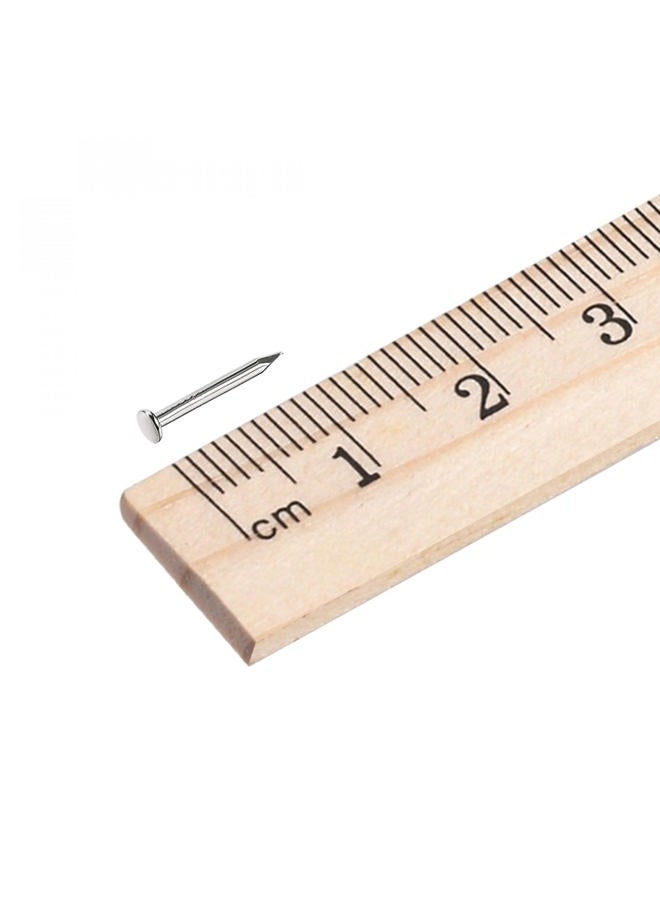 uxcell مسامير صغيرة مصنوعة من الصلب الكربوني 1.2X10mm (DXL) لملحقات صناديق الخشب الزخرفية لون فضي 500 قطعة - Image 5