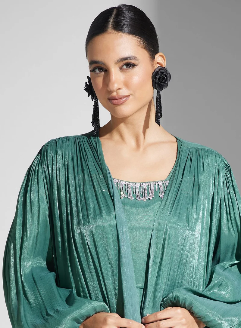 hayas closet Teal Maxi Dress