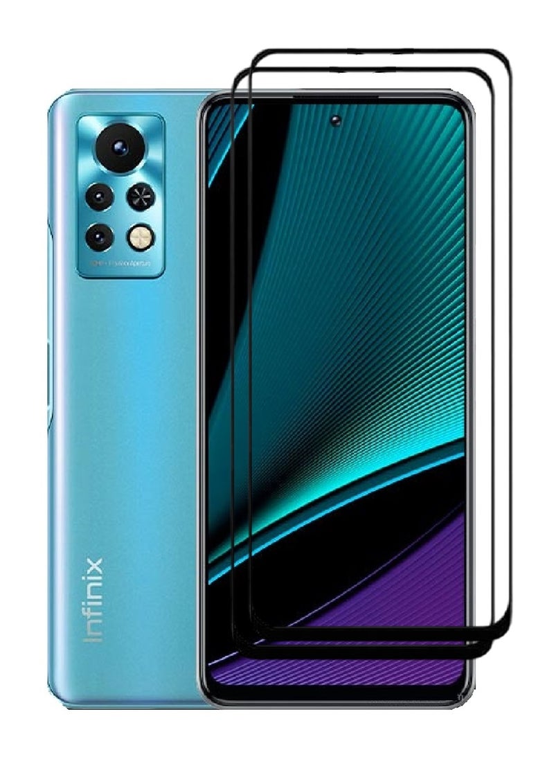 AINA 2 Pieces Tempered Glass Screen Protector 5D Designed For Infinix Note 11s Full Glue Edge to Edge Full Screen Coverage And Bubble Free - Image 1