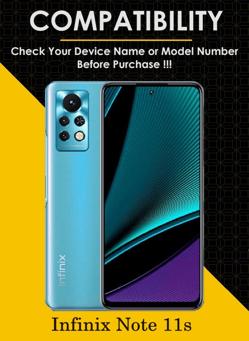 AINA 2 Pieces Tempered Glass Screen Protector 5D Designed For Infinix Note 11s Full Glue Edge to Edge Full Screen Coverage And Bubble Free - Image 3