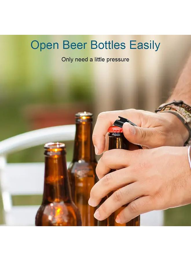 Golden Bottle Opener Keychain Set Of 9 Premium Metal Compact Practical For Men And Women - Image 2