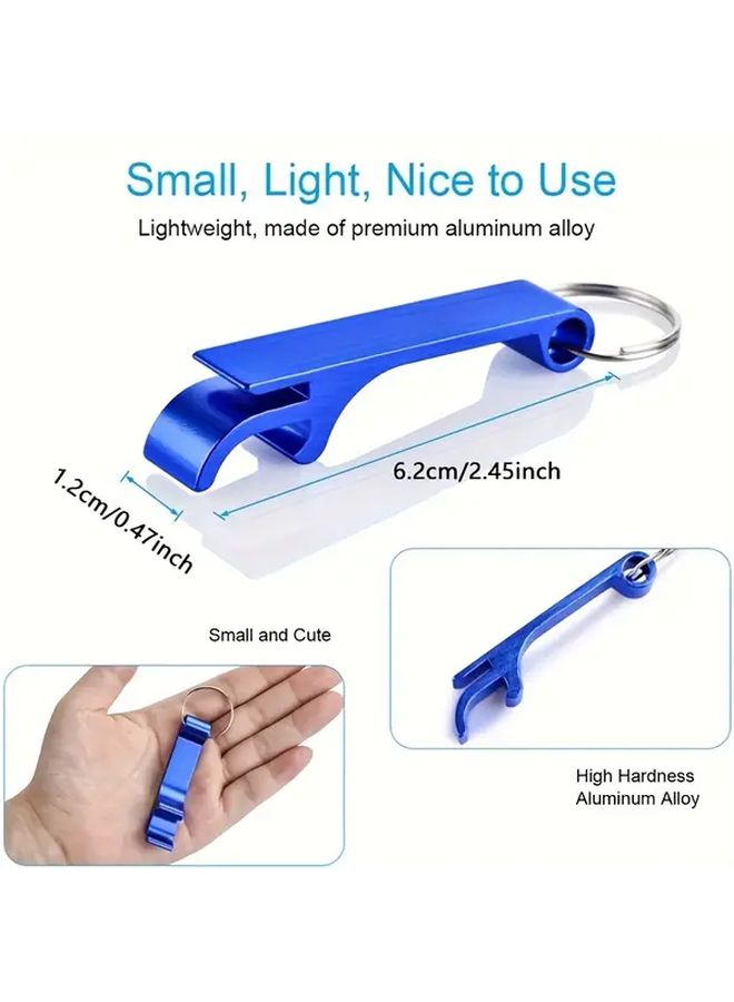 Golden Bottle Opener Keychain Set Of 9 Premium Metal Compact Practical For Men And Women - Image 3
