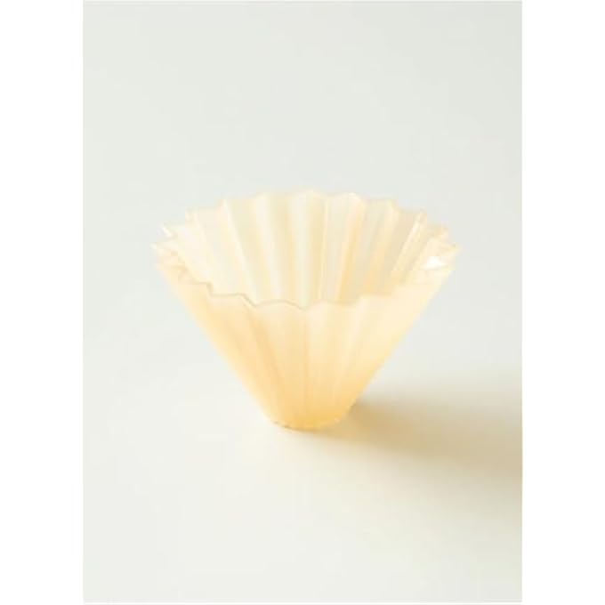 Origami Air S Dripper With Plastic Holder  As Resin Pour Over Coffee Maker For 12 Cups  Compatible With Vcf01  Wave 155 Filters  Color Matt Beige - Image 4
