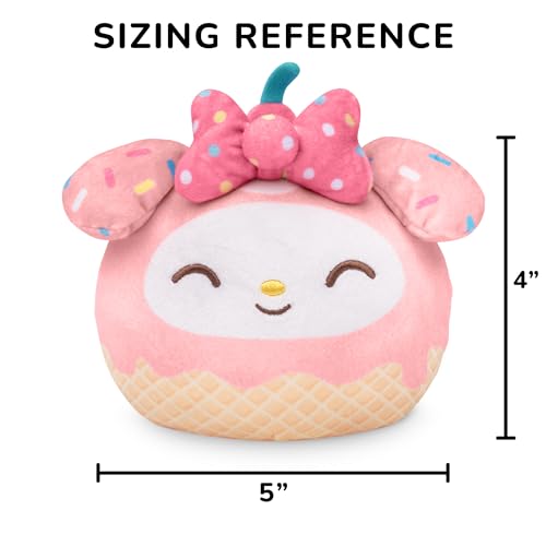 TeeTurtle My Melody Reversible 4" Plushie - My Melody Ice Cream - Officially Licensed Sanrio Soft Stuffed Animal - Image 4