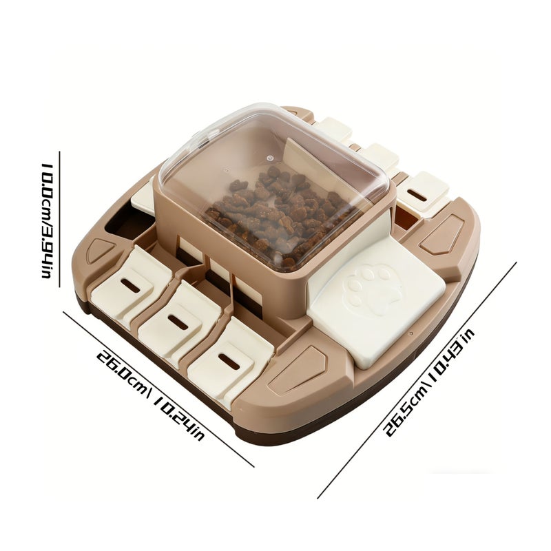 1pc Purple Large Capacity Interactive Puzzle Slow Feeder for Dogs Cats Energy Saving Non Electric Pet Feeding Toy Box Packaging Holiday Gift - Image 3