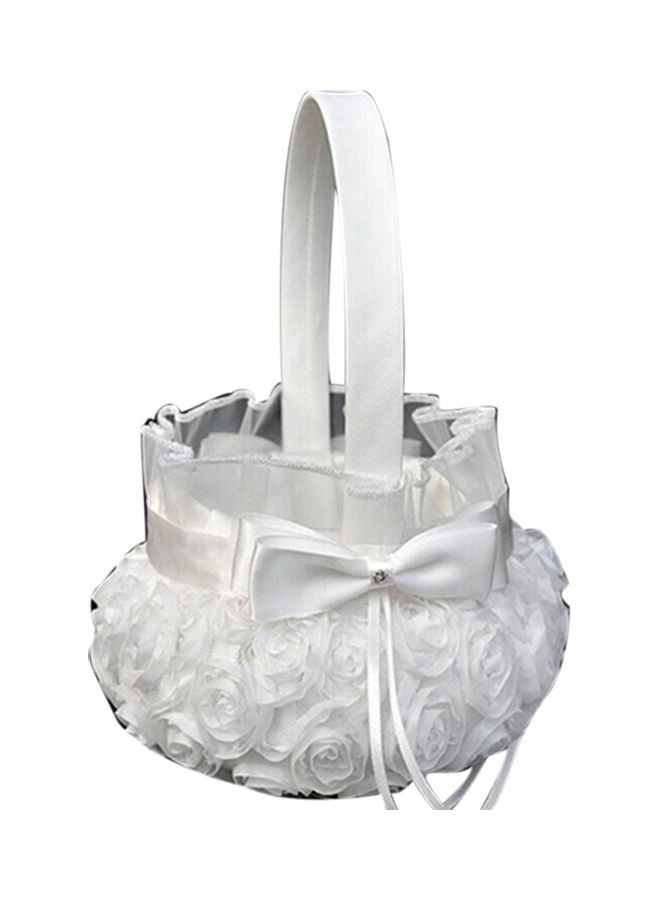نيبمينينت سلة لفتاة الزهور بحفلات الزفاف بتصميم عقدة فيونكة - Image 5