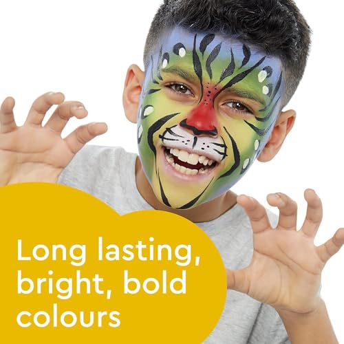 Snazaroo Face Paint Mini Starter Kit, 14 Piece Set, 6 Colors - Image 4