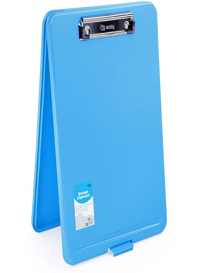 Enday Plastic Clipboard with Storage - Heavy Duty Plastic Storage Clipboard with Low Profile Clip with Storage Compartment Case Letter Size, Also Avail in Purple, Pink, Red, Green, Grey, Black –by Enday - Image 1