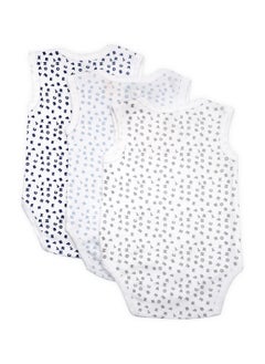 Babies Basic BabiesBasic 100% Super Combed Cotton, Sleeveless Romper/Bodysuit, for New Born to 24months. Set of 3 - Printed  - Image 2