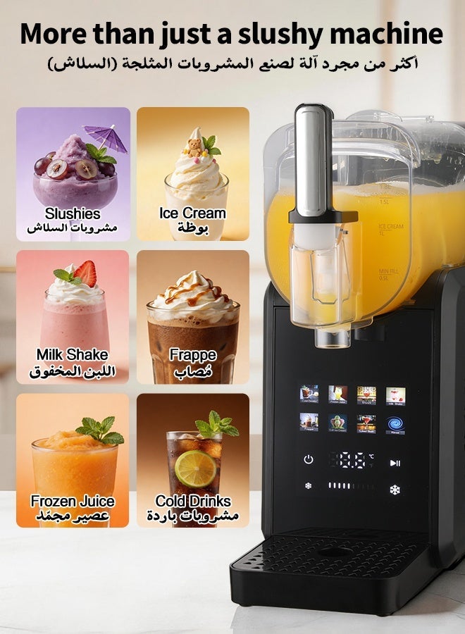 Royalstar 2 in 1 Soft Serve Ice Cream Maker and Frozen Drink Maker, Slushy Machine with 8 Intelligent Modes, Built In Compressor, Rapid Chill Technology, 1.8L Capacity for Family Pool Parties - Image 3