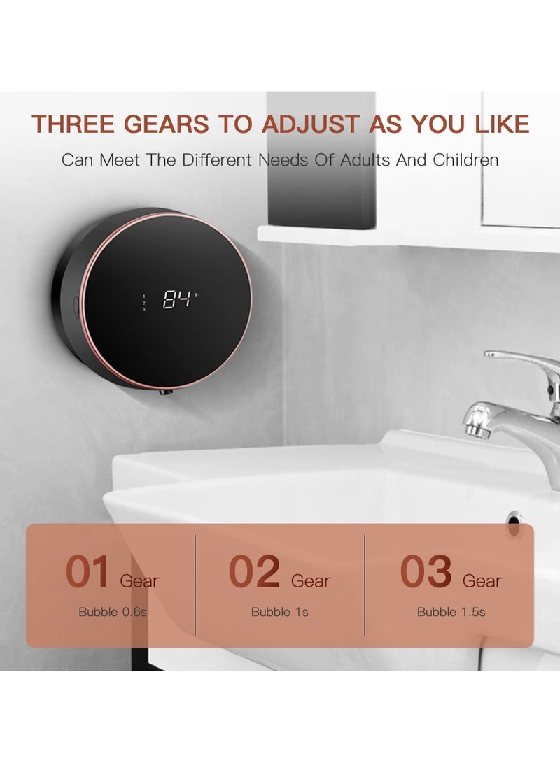 Zikra Automatic Foam Soap Dispenser, Wall-Mounted Non-Contact Infrared Intelligent Induction Foam Machine, 300Ml Large Capacity, Suitable For A Variety Of Cleaning Liquids, Can Be Used In Toilets, Kitchens - Image 2