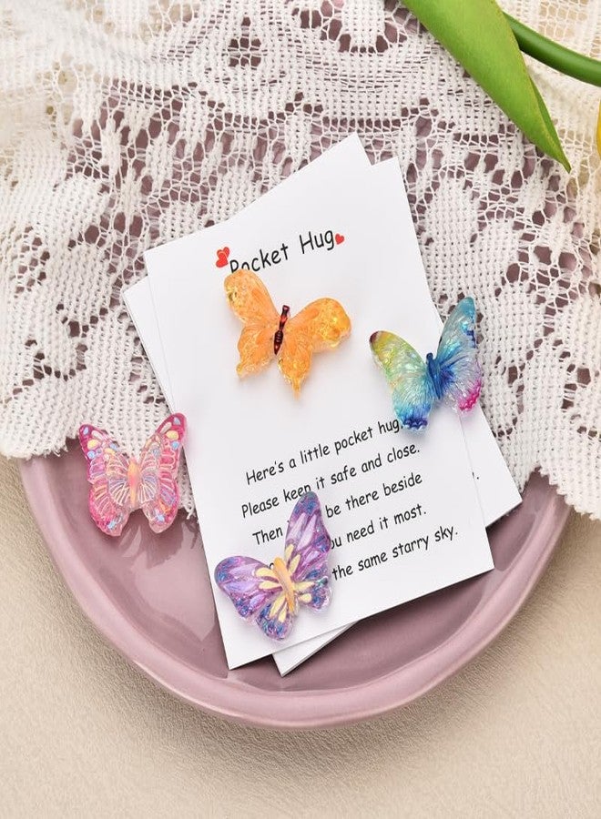 Sisadodo Butterfly Pocket Hug Token for Friends Encouragement Inspirational Gifts for Daughter Son Birthday Gifts for Grandson Granddaughter Mom Dad Long Distance Relationship Gifts for Women Men - Image 3