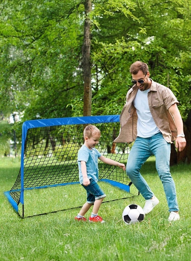 WALALLA Set 2  Kids Soccer Goal for Backyard Set of 6X4, 4X3 ft Toddler Soccer Nets Training Equipment, Pop Up Portable Soccer Set for Kids and Youth Games and Training Goals - Image 5
