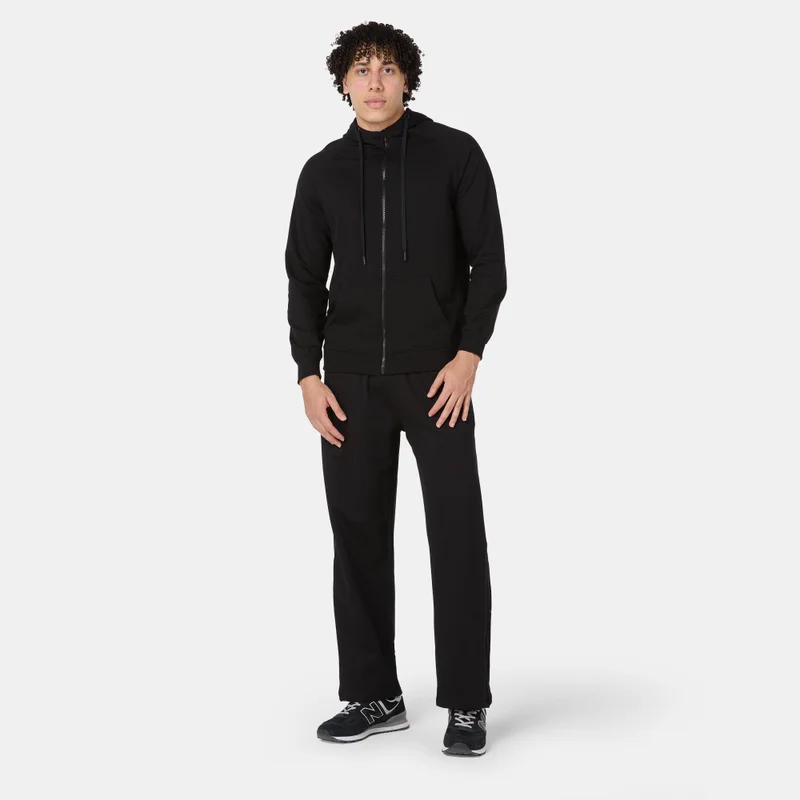 Sun And Sand Sports Black Men's Full-Zip Hoodie for Men | Best Price UAE