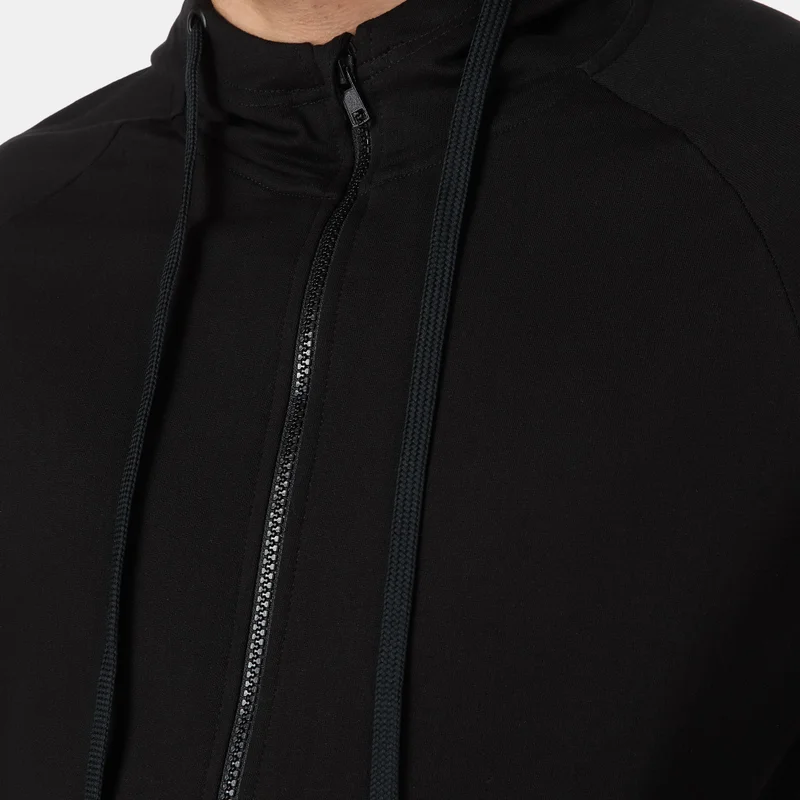 Sun And Sand Sports Black Men's Full-Zip Hoodie for Men | Best Price UAE